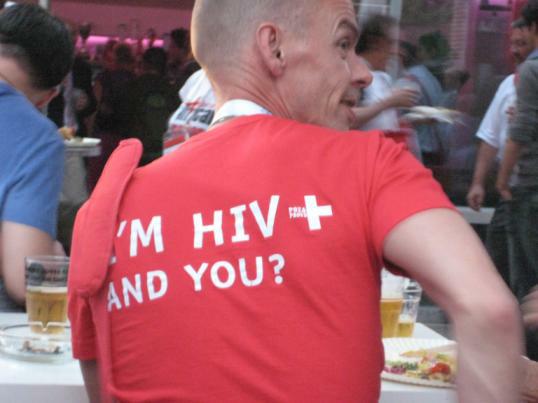I'm HIV+ - and you? (Foto: Dirk Sander)