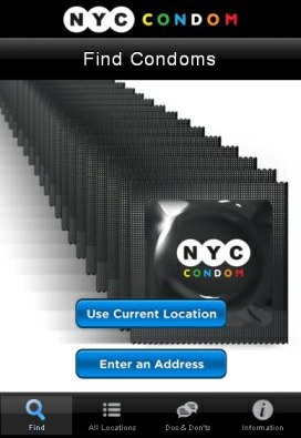 Der New York City Condom Finder (Screenshot)