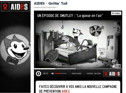 Gettin'Tail - erster Comic der neuen Aides-Präventionskampagne (Screenshot der Kampagnen-Seite auf Facebook)