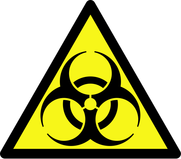 Biohazard - DIN-Warnzeichen Biogefährdung