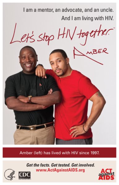 HIV - Stigma Kampagne der CDC 2012: Lets Stop HIV Together (Poster 3, CDC)